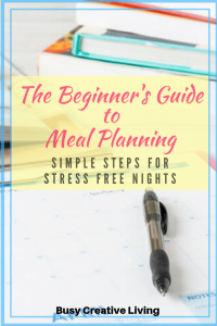 Beginner's Guide to Meal Planning
