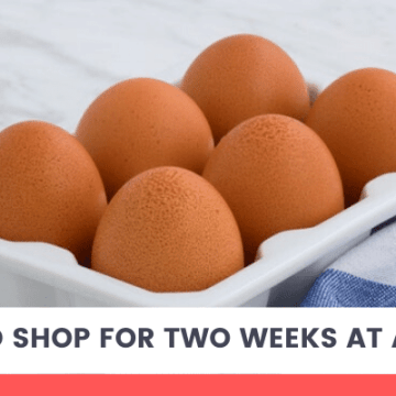 Six eggs. How to shop for two weeks at a time